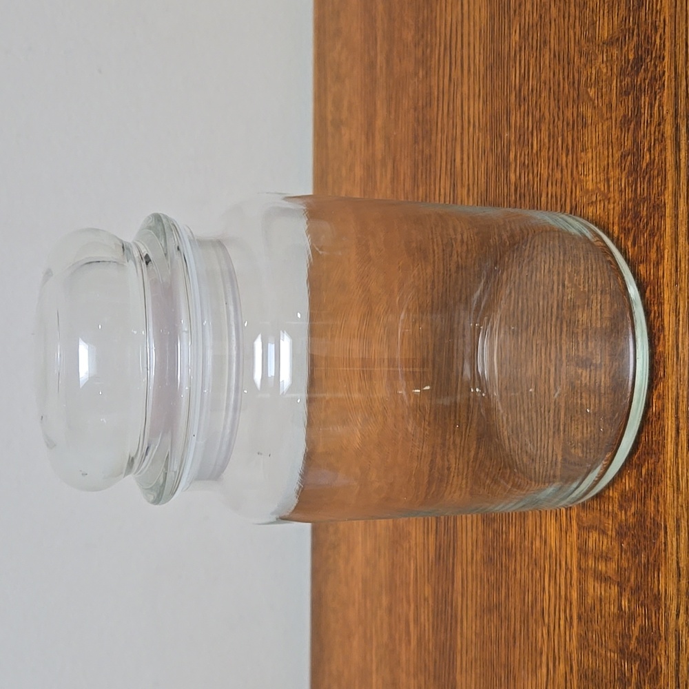 Clear Glass Storage Jar with Lid